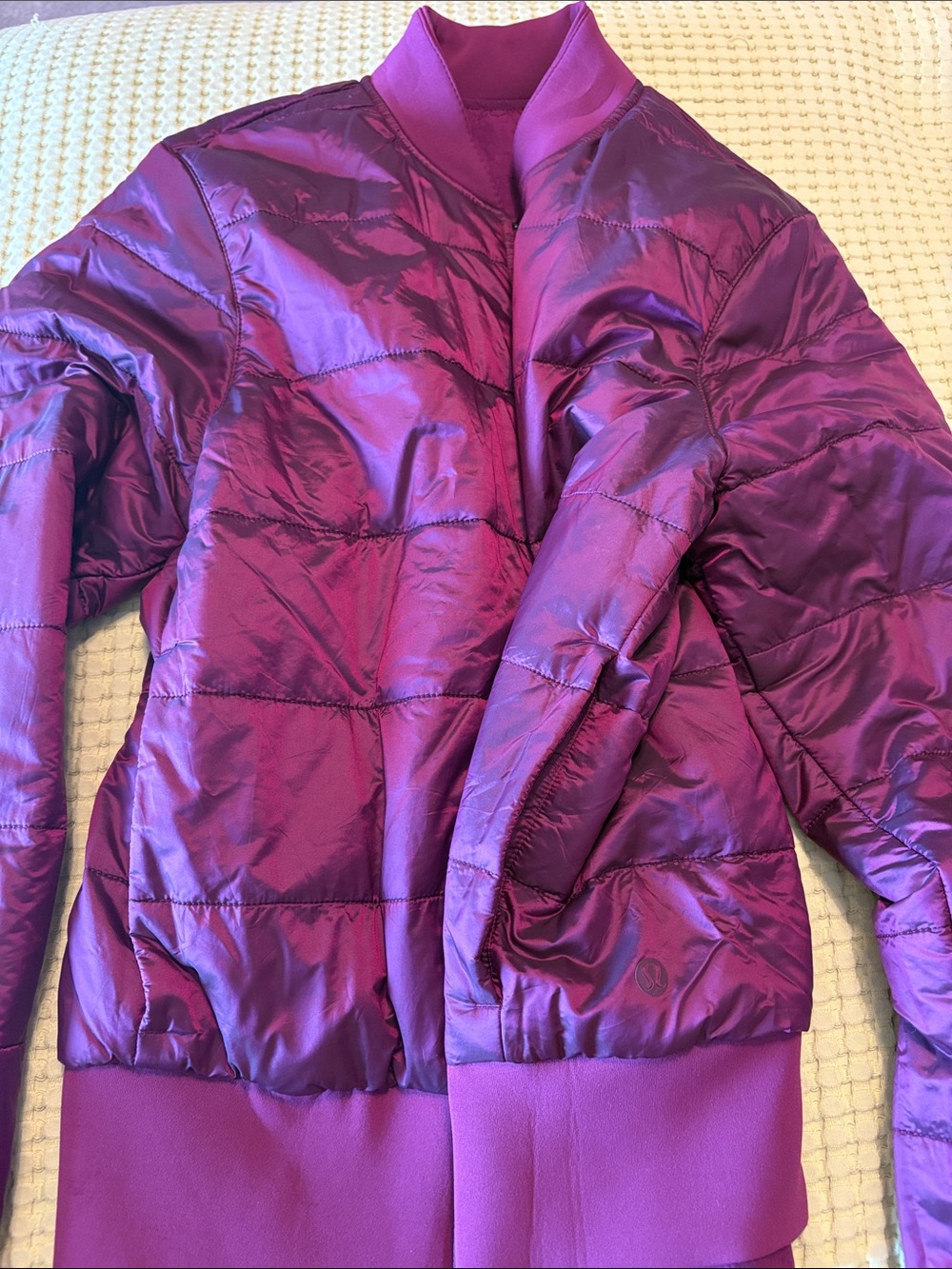 Lululemon Purple Non-Stop Reversible Bomber Jacket